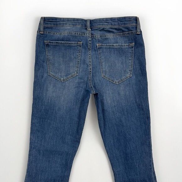 Gap Outlet Legging Jeans Womens 6/28 Patch Distressing Blue Measures 30 x 29.5 - Picture 9 of 12